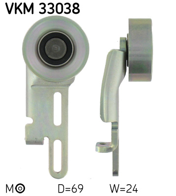 Belt Tensioner, V-ribbed belt - VKM 33038 SKF